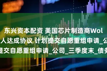 东兴资本配资 美国芯片制造商Wolfspeed与债权人达成协议 计划提交自愿重组申请_公司_三季度末_债务